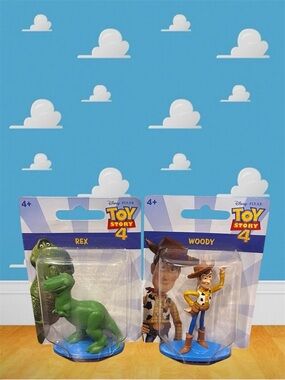 Toy Story 4 Woody & Rex Figure Set – Disney Pixar Collectible Toys NWT / NIP
